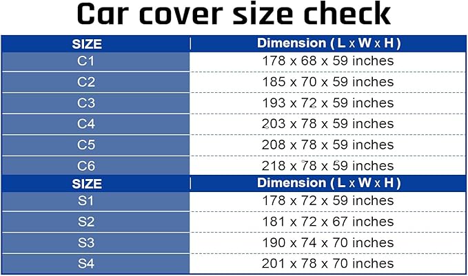 6 Layer Heavy Duty Hatchback Car Cover Waterproof All Weather Protection
