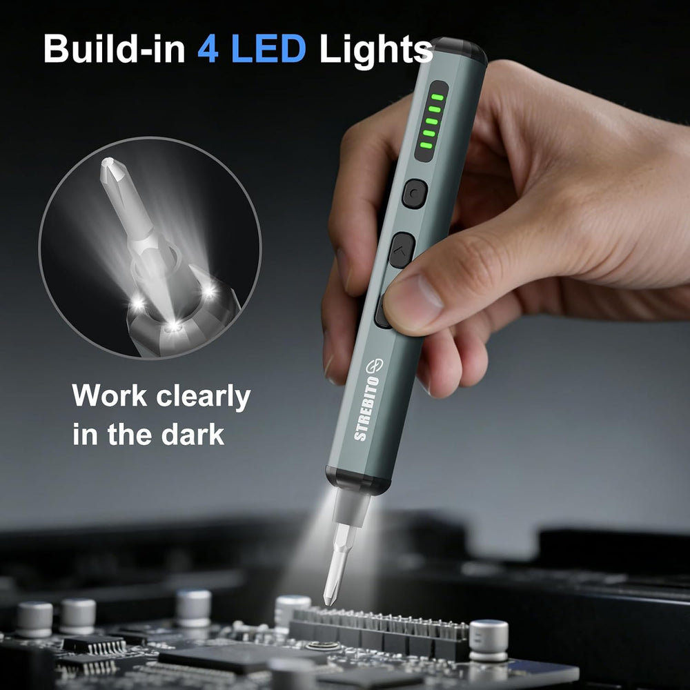 STREBITO Electric Screwdriver, 67 in 1 Mini Electric Screwdriver