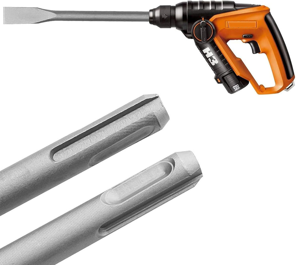 CertBuy 6PCS SDS Plus Chisel Set Tile Removal Chisel Bits for Hammer Drill