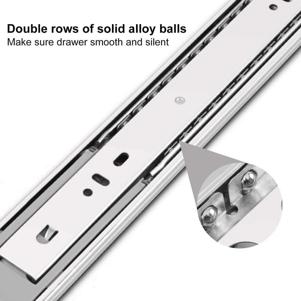 22 Inch Soft Close Drawer Slides, 5 Pairs