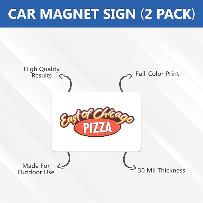 Custom Car Magnet Signs for Businesses 2 pk