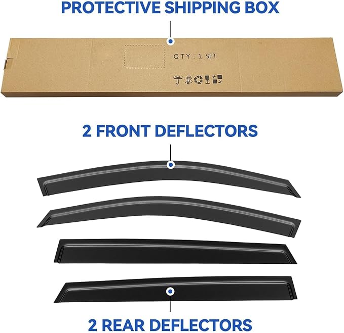 Window Visors Rain Guards Shield
