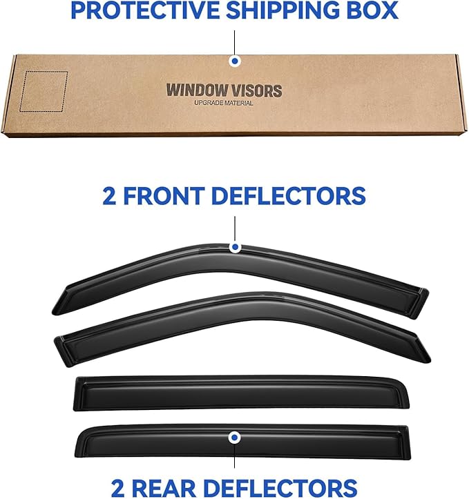Window Visors Rain Guards Shield