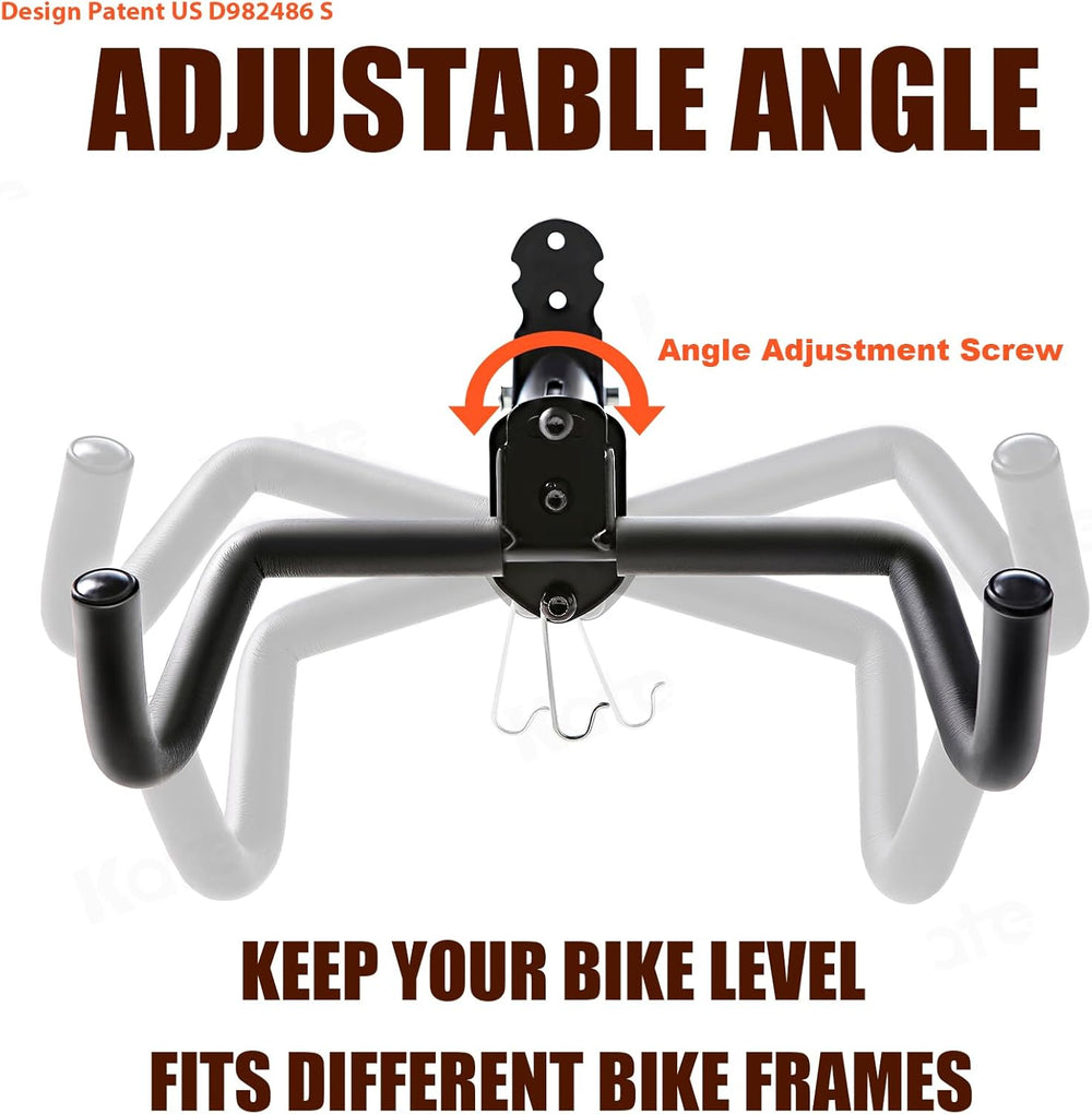Gootus Bike Wall Mount Hanger - Horizontal Bicycle Indoor Storage Rack
