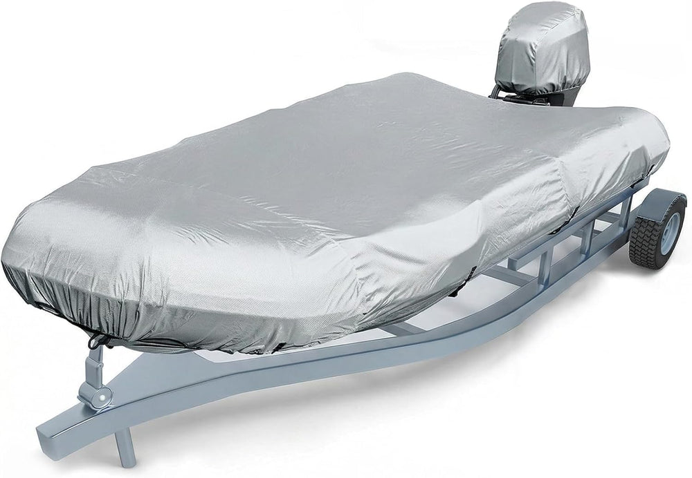 1200D Waterproof Inflatable Boat Cover, 9-10ft, Silver