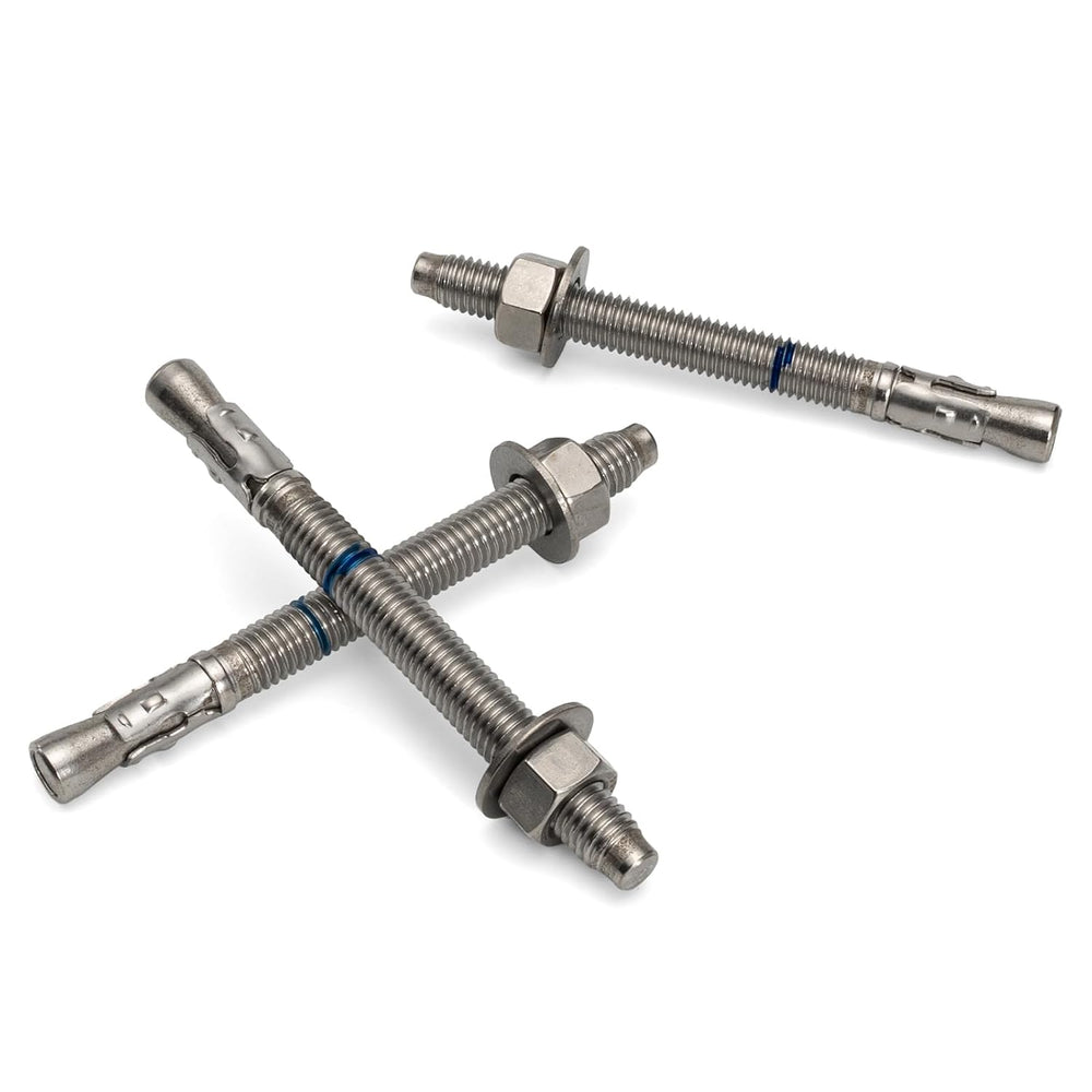 1/2" x 5-1/2" Concrete Anchors (12 Pack) 1/2 inch Wedge Anchors Bol...