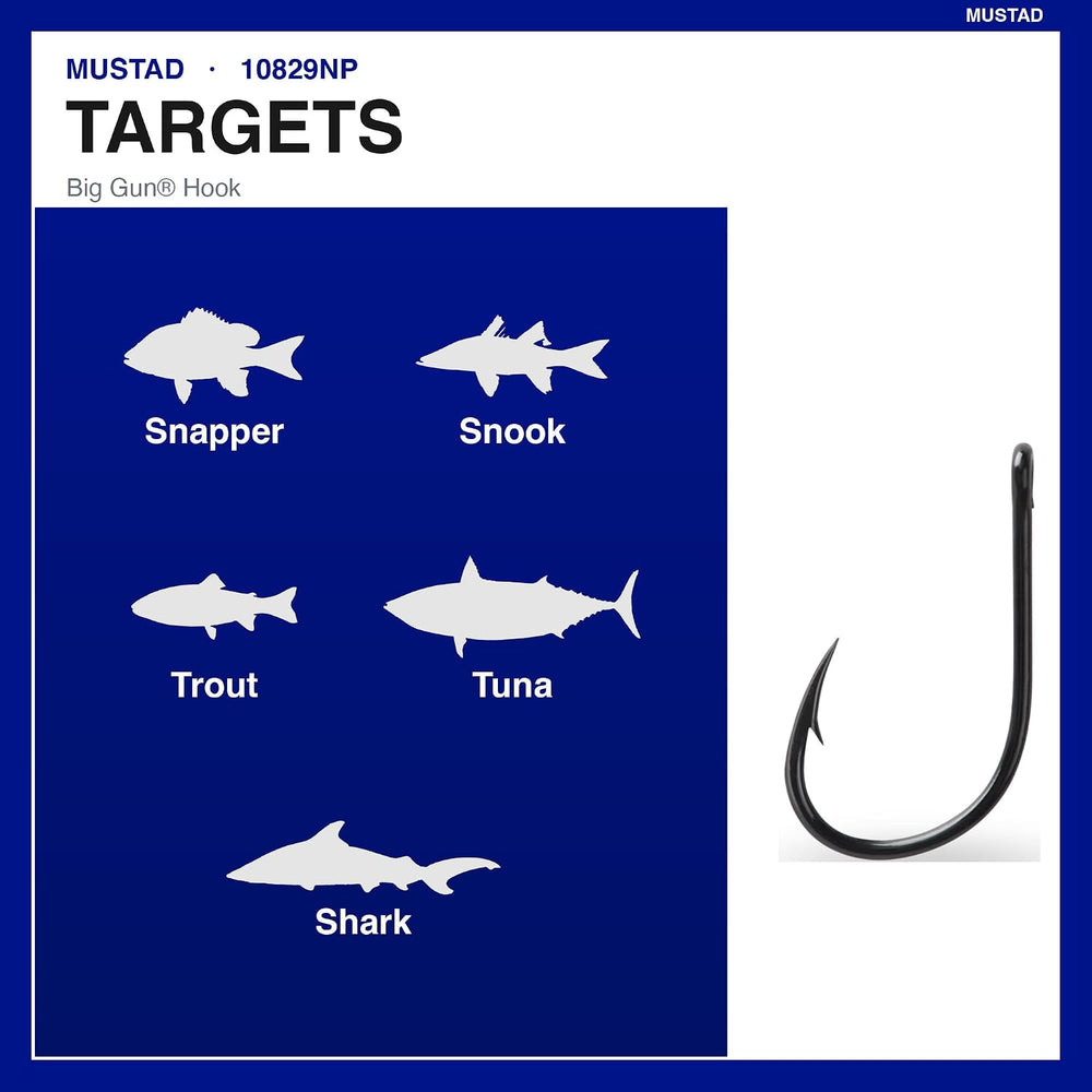 Mustad Ultra Point Long Shank Kirbed Point Big Gun Bait Hook