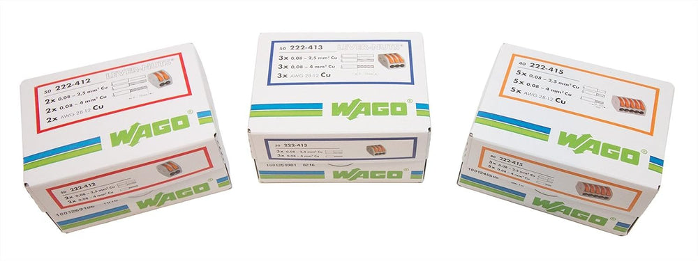 WAGO 222 Lever-Nuts 140pc Wire Connector Assortment Pack