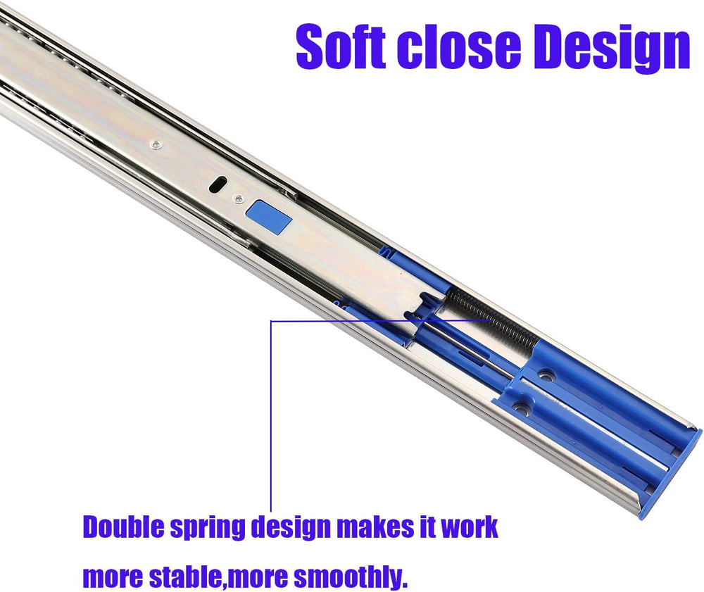 Soft Close Drawer Slides 10 Pair of 20 Inch Full Extension