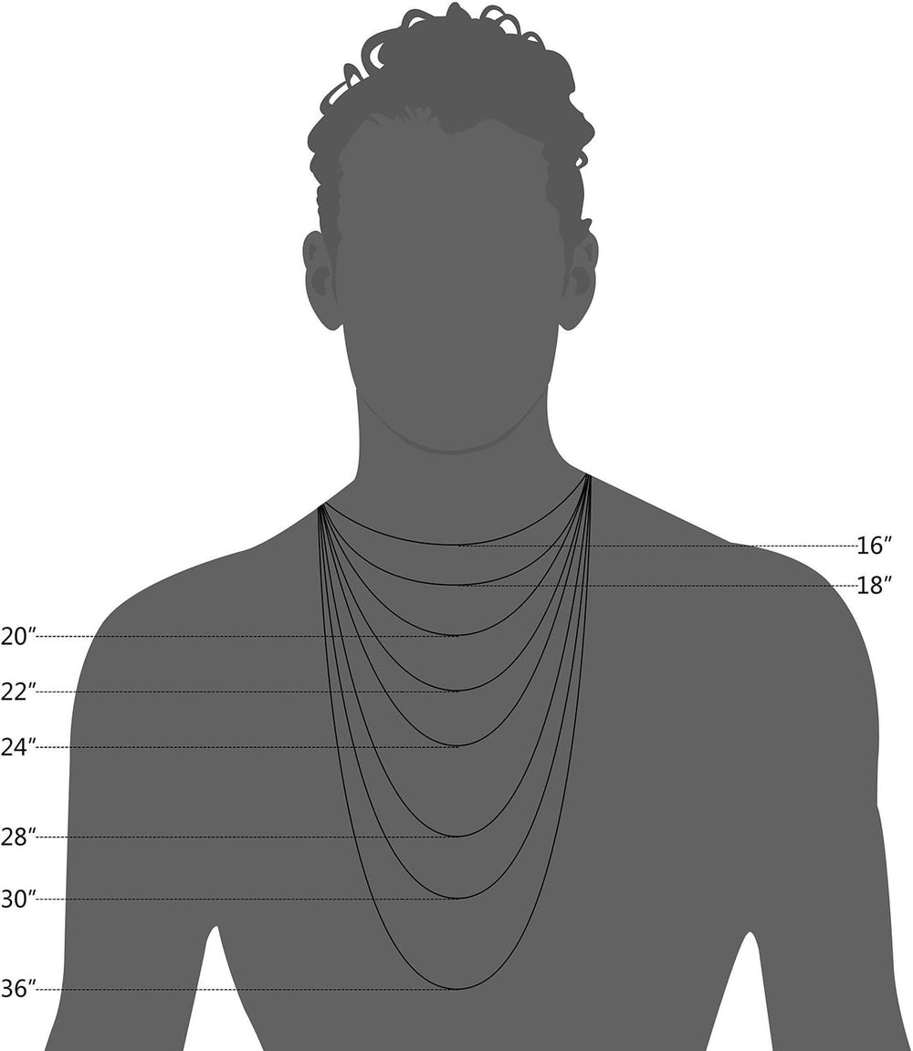 Unisex Adult Miami Cuban - 14k Gold Filled 3.2 mm Curb Chain Necklace