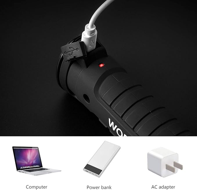 Gifts for Men 3Pack LED Flashlight, Rechargeable Work Lights