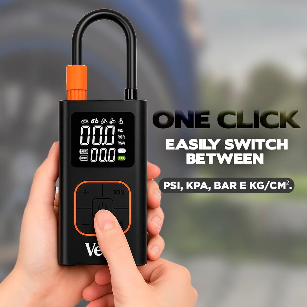 VT06 Portable Tire Inflator, 150 PSI Cordless Air Pump