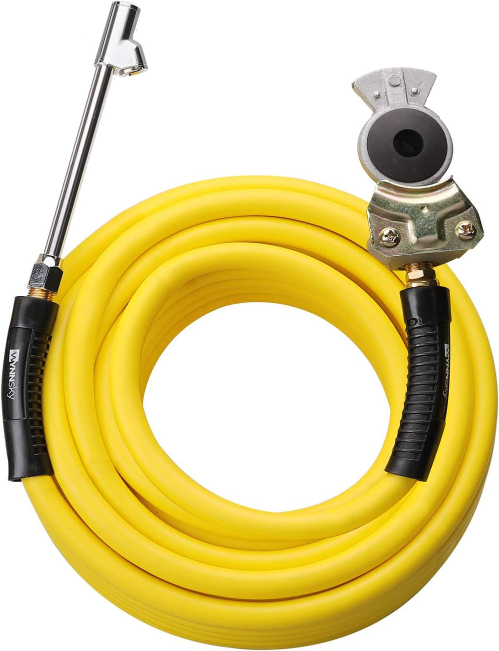 Truck Inflator Kit, 3/8''×50ft Hybrid Air Hose with 1/4''MNPT...