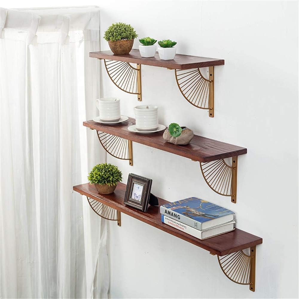 Z Metnal Mid Century Modern Shelf Brackets, Brushed Gold Shelves Bracket, Wal...