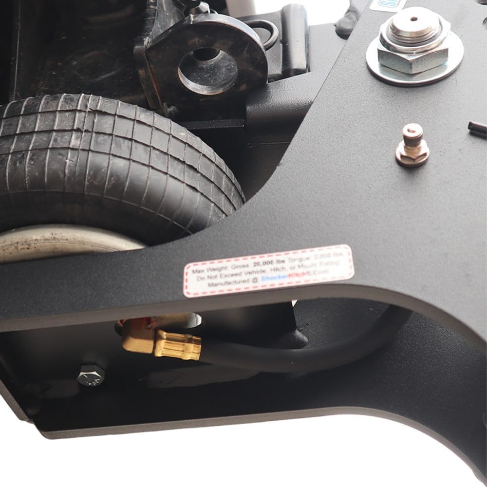Shocker HD Max Black Super Drop Air Hitch with Sway ControlBlack Combo 2&quot...