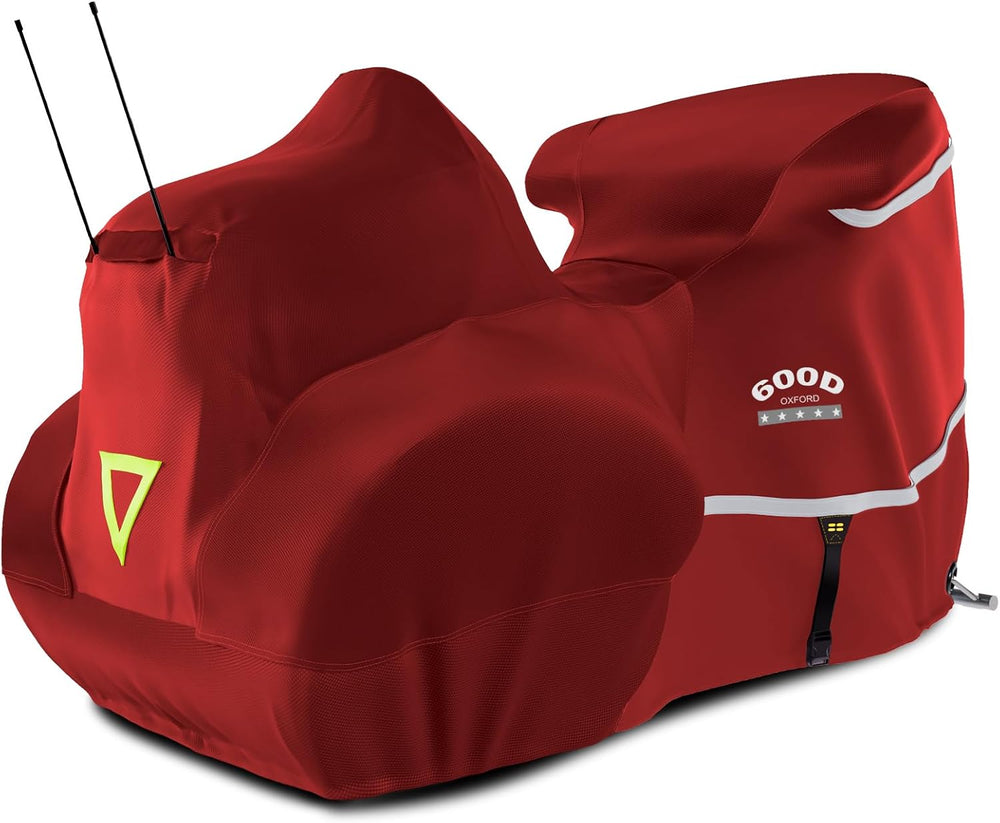 Rosefray Motorcycle Cover with Side+Top Box Heavy Duty 600D Waterproof