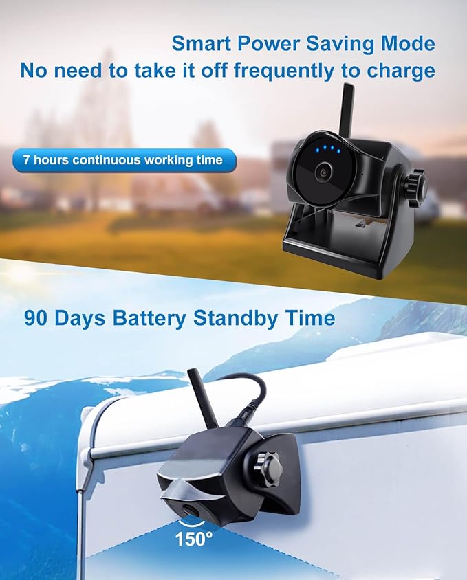 1080P Magnetic Wireless Backup Camera, WiFi Hitch Camera