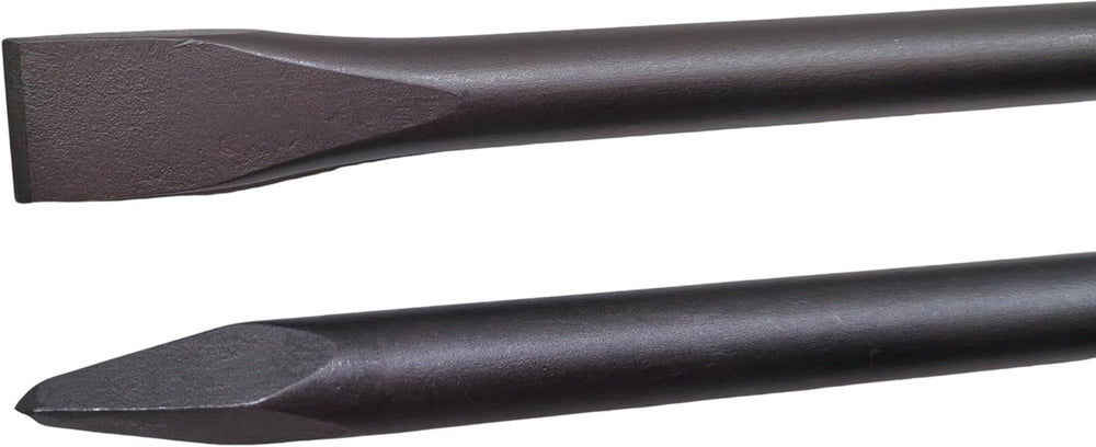 24" SDS Max Chisel Set, 1" Flat & Point Chisel