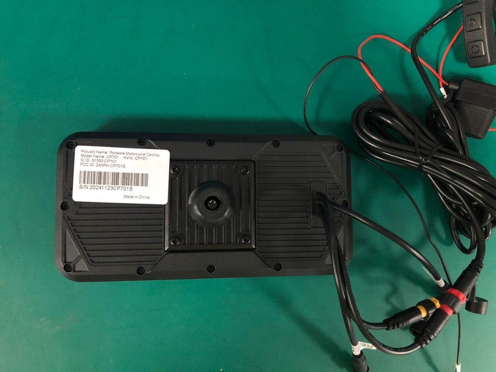 Carpuride W603DT 6.3" Motorcycle CarPlay Screen Android Auto TPMS Dash Cam