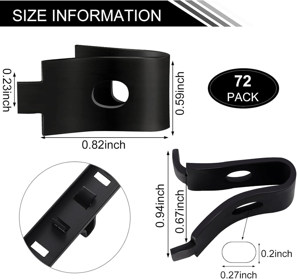 12 Pcs 36 Inch Shelf Pilaster Adjustable Shelf Track and 72 Pcs Shelf Clips