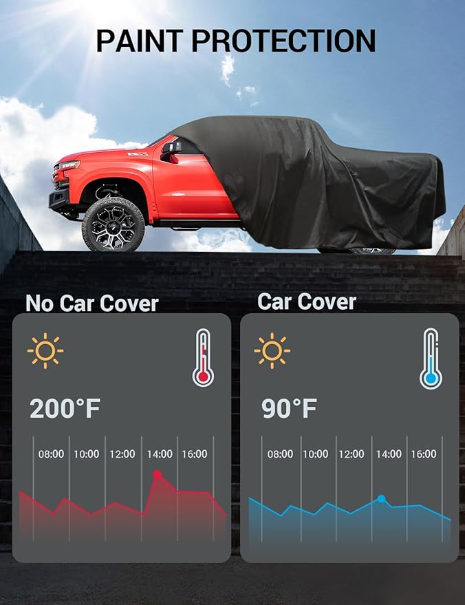 Proadsy Upgrade Car Cover for 2021-2024 2025 Ford Maverick, Waterproof All