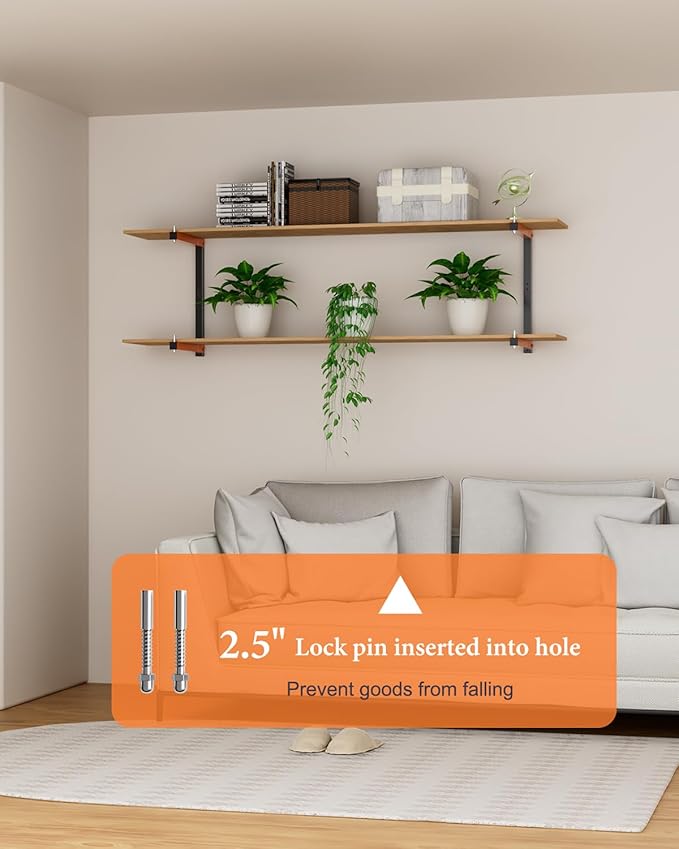 Lumber Storage Rack Wall-Mounted Lumber Racks Heavy Duty Wood Storage Rack (4...