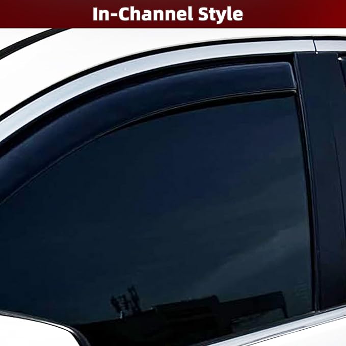 in Channel Window Visors Rain Guards Fit