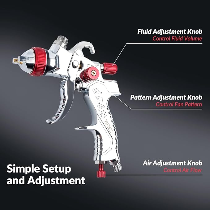 YUZES HVLP Spray Gun Plus Kit
