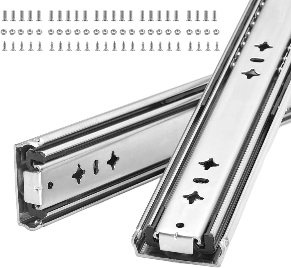 Heavy Duty 32" Drawer Slides, Full Extension Ball Bearing, 300LB