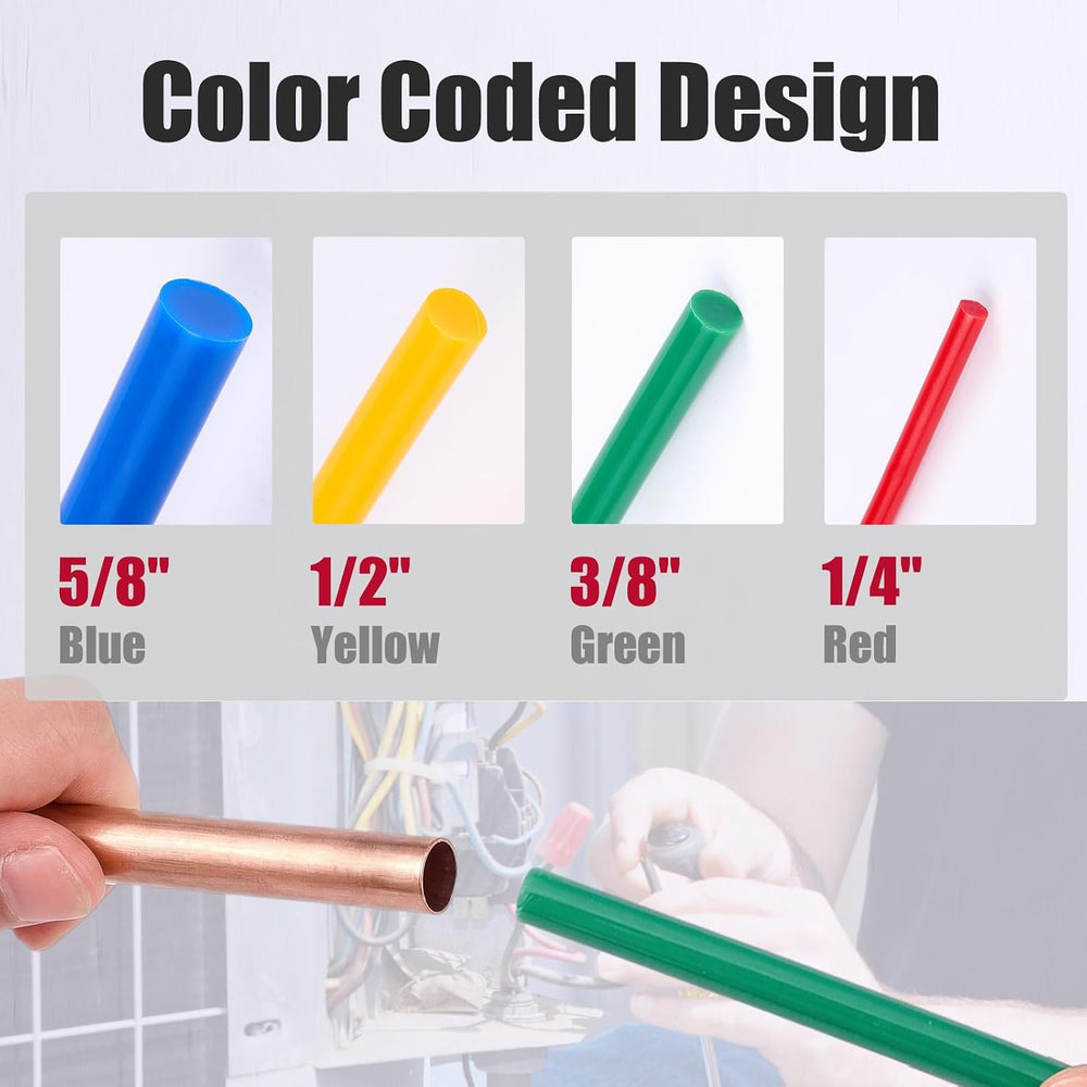 Copper Tube Bending Strip 13 ft (4 m), 4 Pcs Air Conditioning Copper Tubing E...