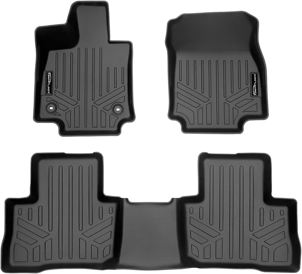 SMARTLINER Custom Fit All Weather 2 Row Floor Mats Liner Set Compatible