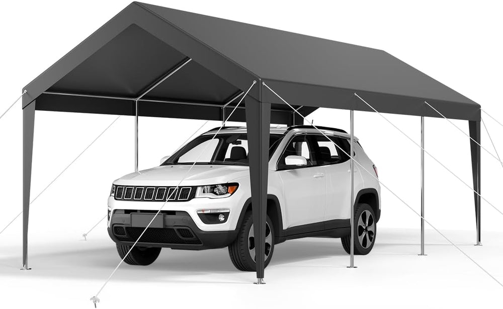 VEVOR Portable Garage 10x20 ft, Heavy-Duty Steel Car Canopy