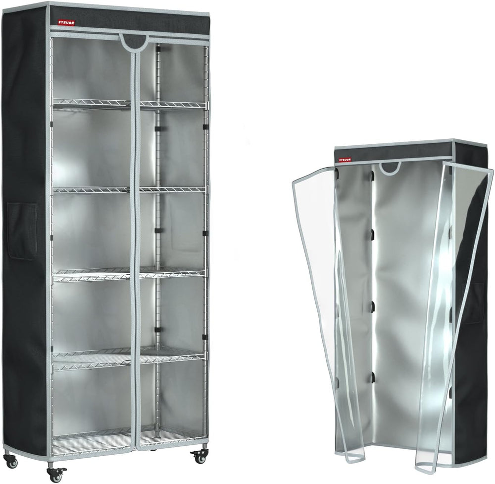 Shelf Cover for Storage Shelving Rack, Fits 36"x24"x72" Shelves