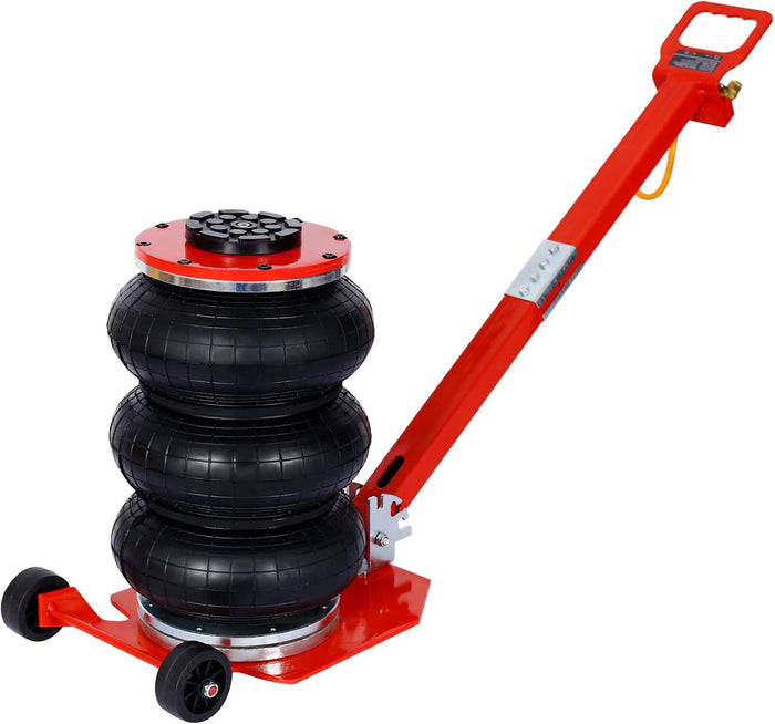 3T Triple Bag Air Jack 6600lbs Pneumatic Jack 3s Fast Lift Up 16in Airbag Jack