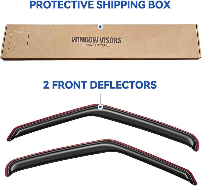in-Channel Window Visors Rain Guards Shield
