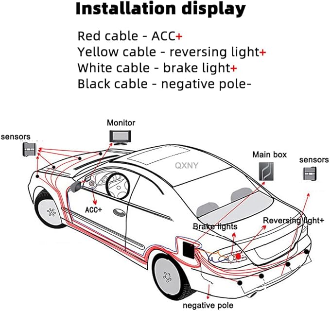 Car Parking Sensors Kit Reverse Radar parktronic System Auto Electronics