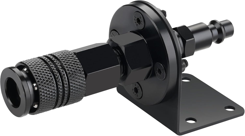 Air Coupler Mount Stationary Port with 1/4” NPT Universal Coupler and I/M Plug