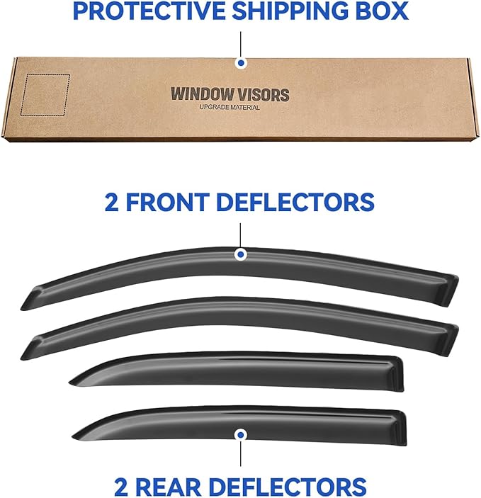 Window Visors Rain Guards for 2005 2006 2007 2008 2009 Chevy Equinox,