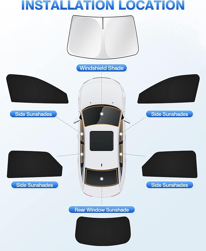 Windshield Sun Shade for Hyundai Ioniq 5 2022-2025 2026 Ioniq 5 Accessories (...