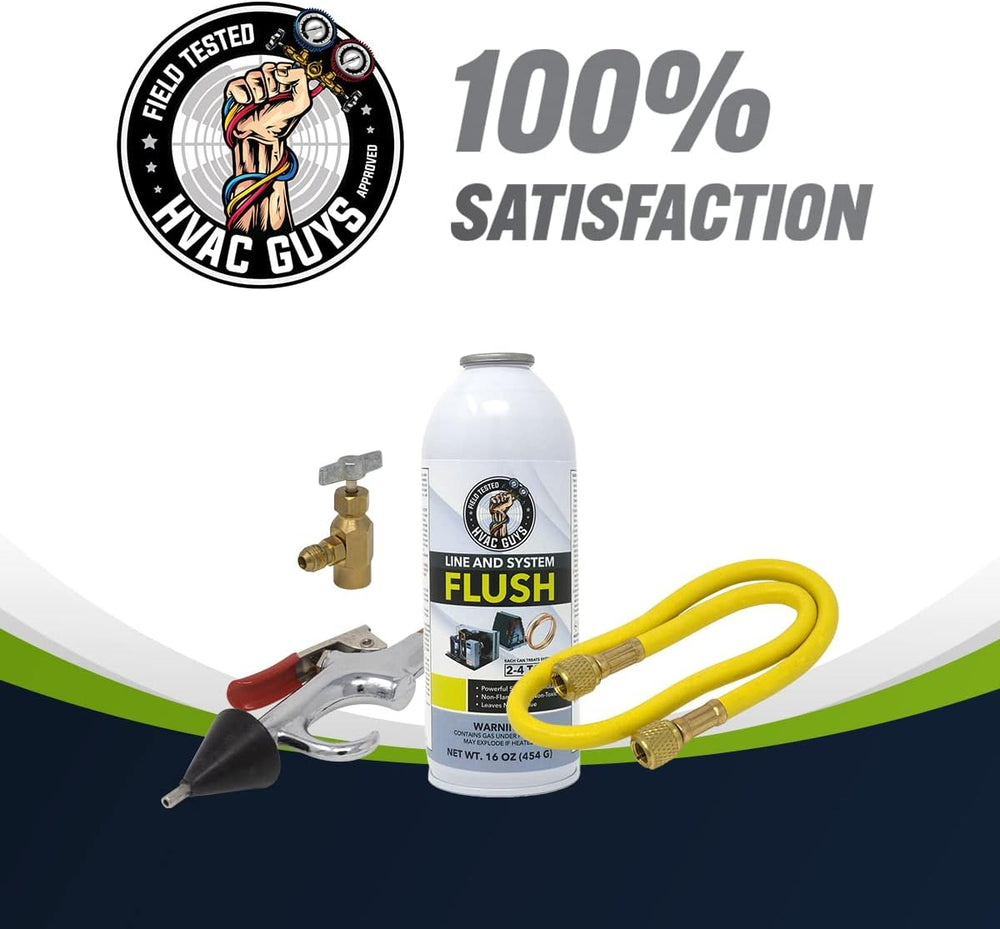 Leak Saver AC Flush Solvent Kit | Pressurized AC Flush Kit Solvent for Cleani...