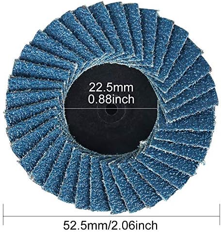 48 PCS 2 inch Flap Disc(40/60/80/120 Grits),T27 Zirconia Alumina