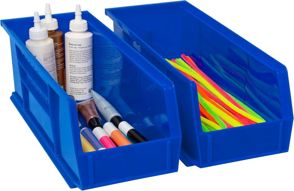 Akro-Mils 12 Pack AkroBins Plastic Storage Bins, Space-Saving Stackable Organ...