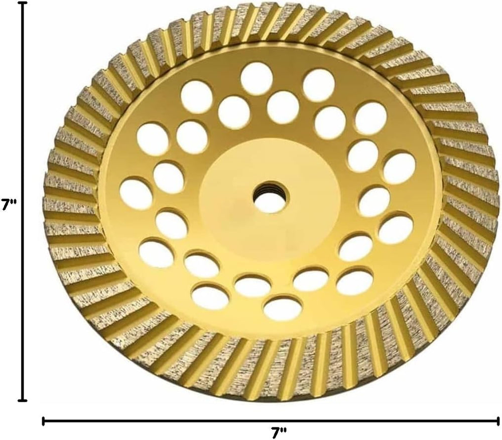 7" Grinding Wheels for Concrete, Granite, and Marble, #60/80 Grit