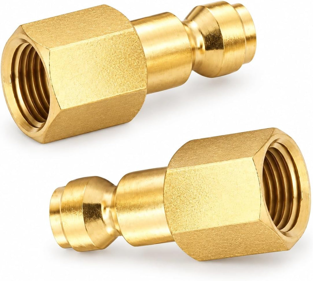 Coupler and Plug Kit (28 Piece), Automotive Type C, 1/4 Inch NPT, Solid Brass...