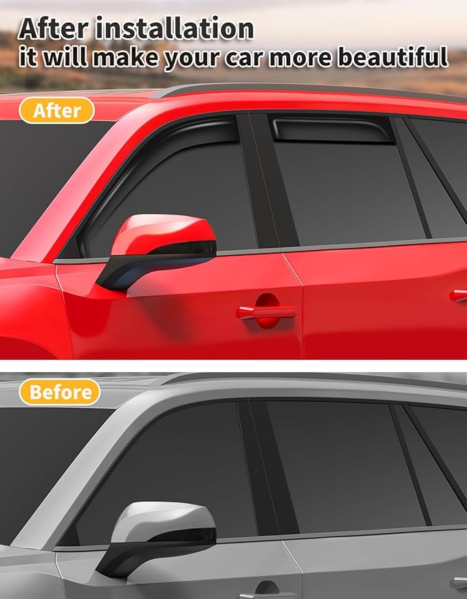 in-Channel Window Rain Guards Fit
