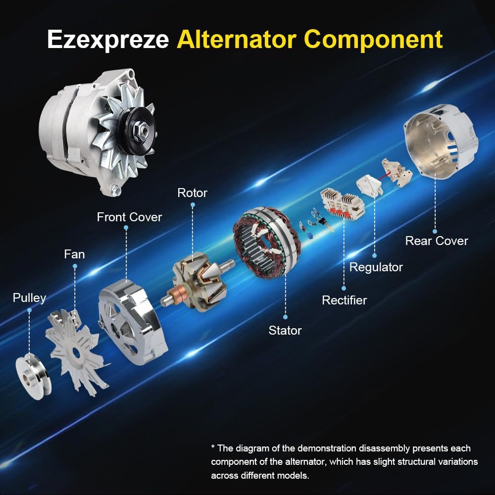 New 1 Wire Self Exciting Alternator High Output 120A compatible with Pontiac ...