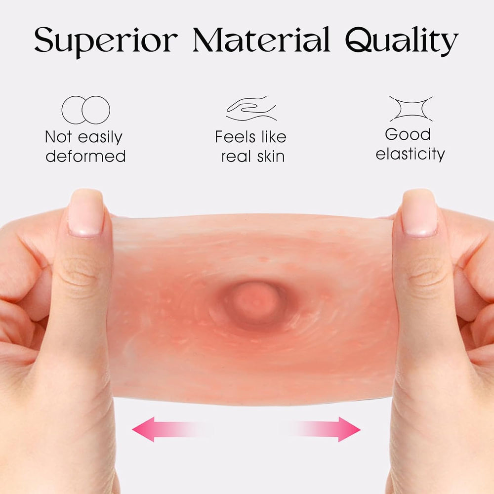 Vollence 6cm Adhesive Silicone Nipples,Reusable Attachable Silicone Nipple