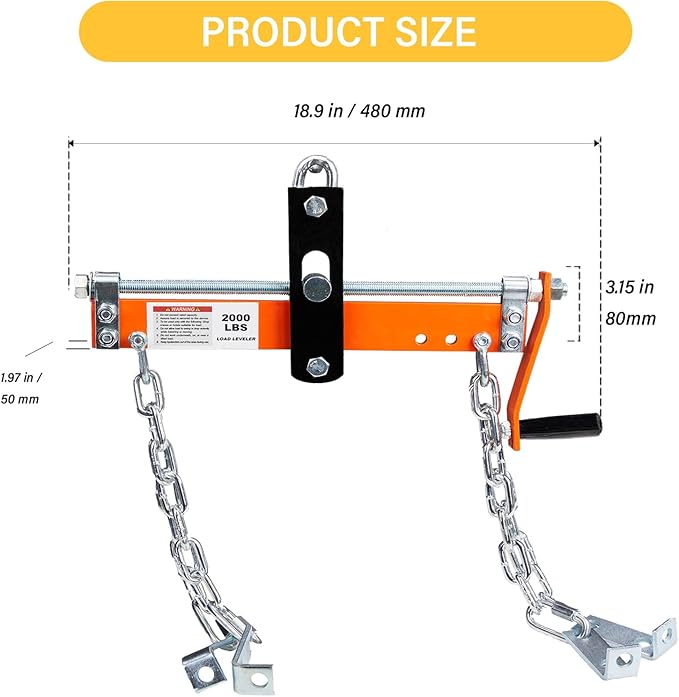 Engine Support Bar 2000 Lbs Load Lever Motor Lift Tool Heavy Duty Leveler