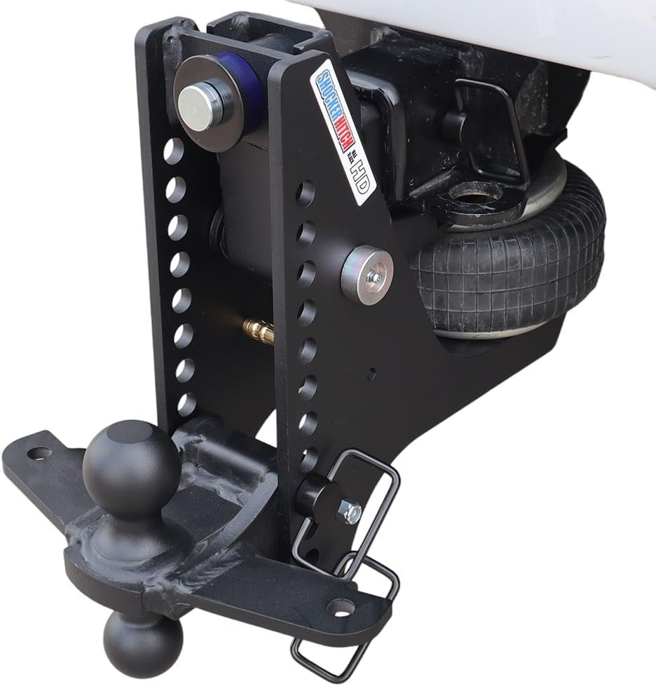 Shocker HD Max Black Super Drop Air Hitch with Sway ControlBlack Combo 2&quot...