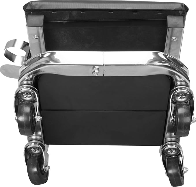 Torin AR7451B Heavy Duty Rolling Creeper Garage/Shop Seat: Padded Mechanic Stool